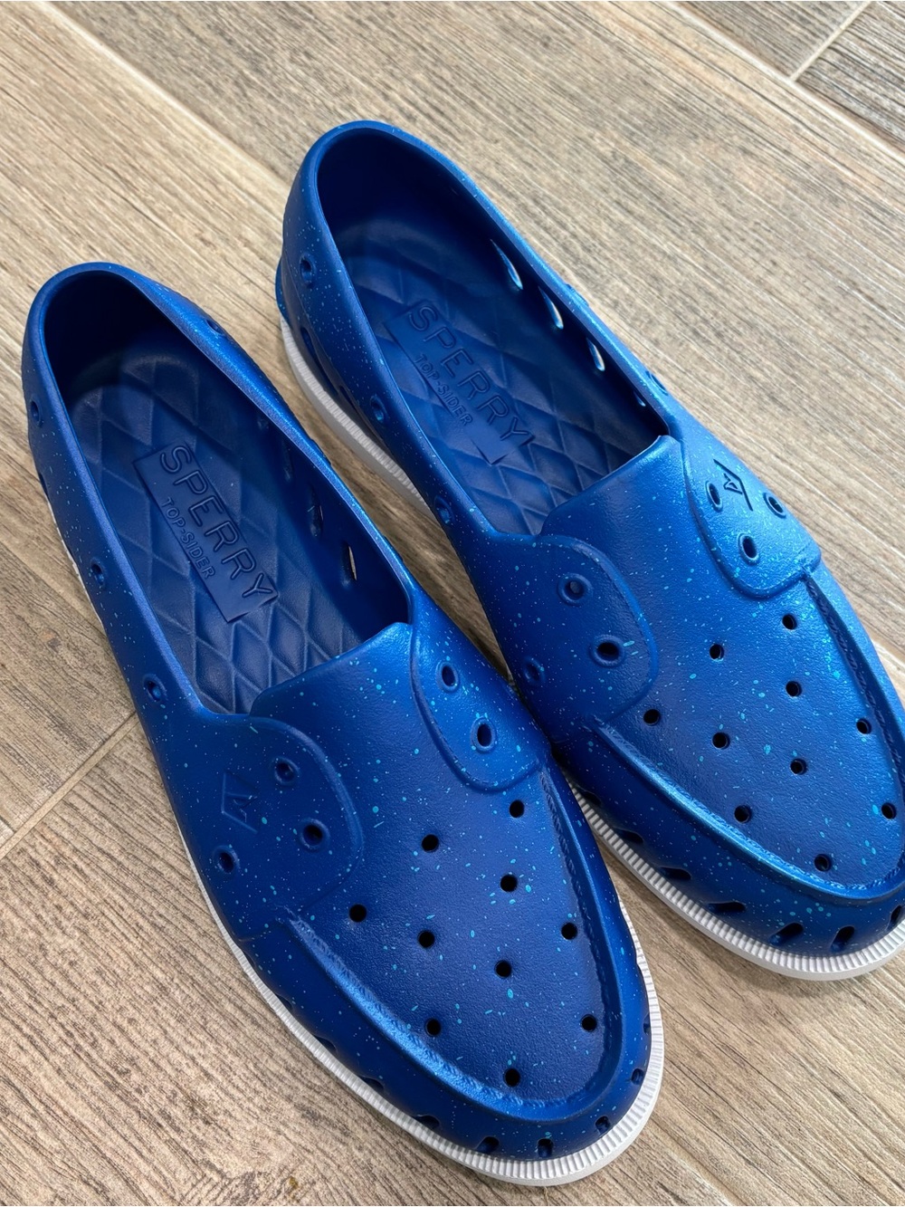 Sperry Top Sider Men's Authentic Original Float Speckled Slip-On Boat Shoes 12 - Picture 2 of 4